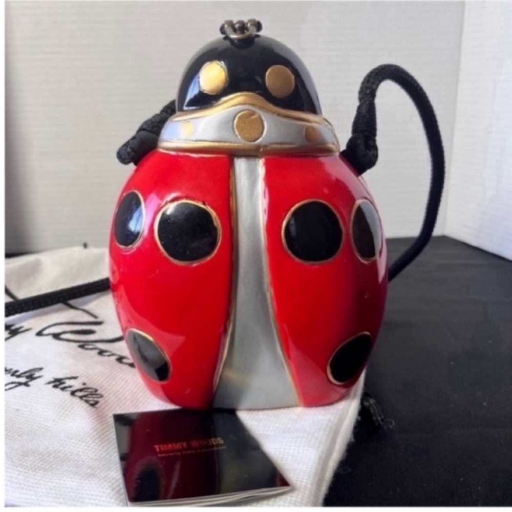 Timmy Woods Red and Black Ladybug Bag - Picture 4 of 6